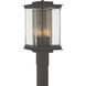 Kingston 4 Light 20.1 inch Coastal Oil Rubbed Bronze and Trans Soft Gold Outdoor Post Light in Coastal Oil Rubbed Bronze/Translucent Soft Gold